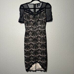 FIRE LOS ANGELES Black lace dress